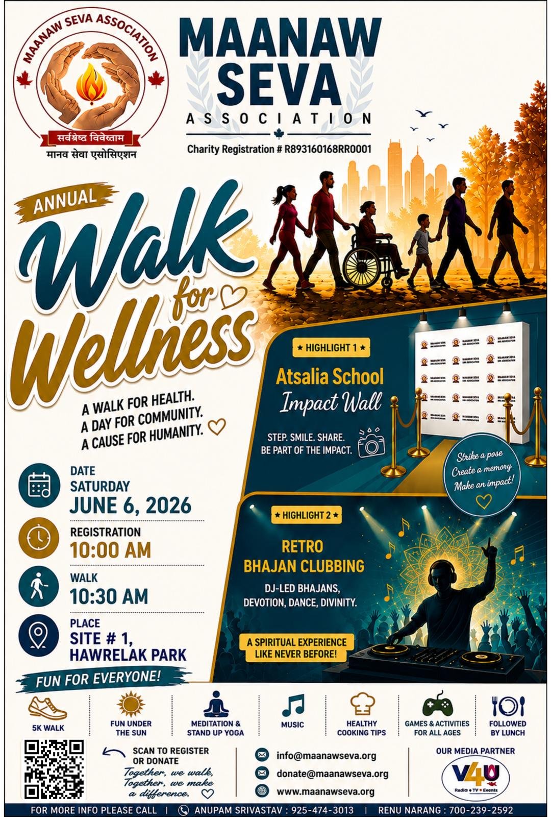 Walk for Wellness 2026 event poster